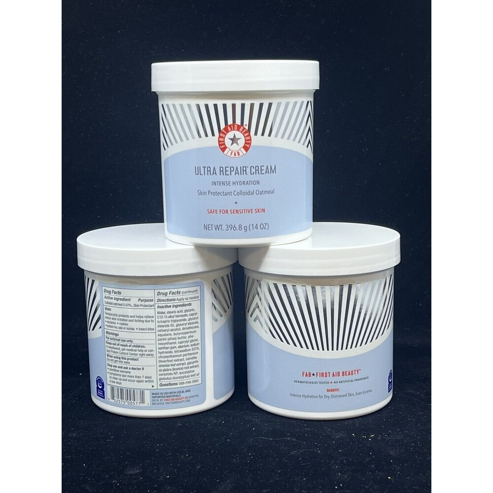First Aid Beauty FAB Ultra Repair Cream 14oz JUMBO Unscented Intense Hydration